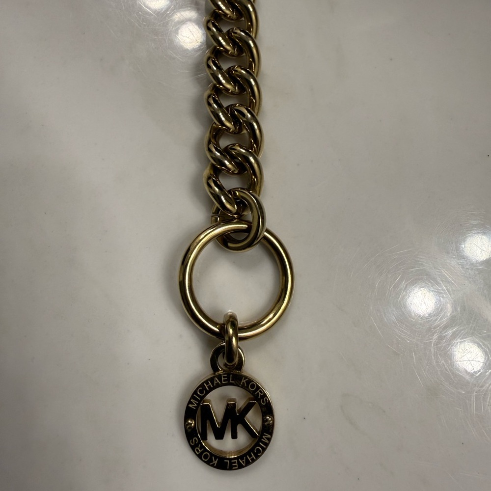 Michael Kors Gold Chain Link Toggle Bracelet